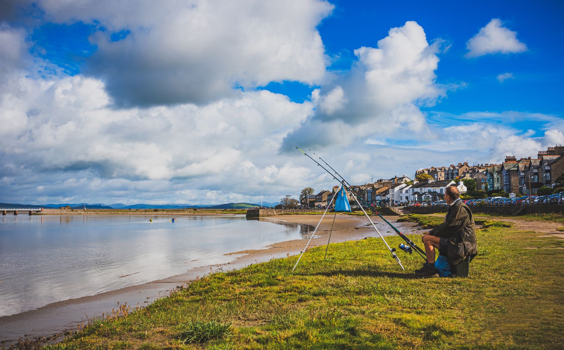 scenic fishing view in arnside england